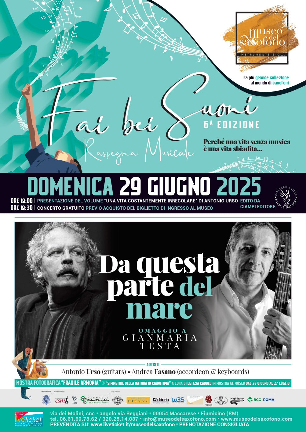 29.06.2025 ORE 19.00 | PRESENTAZIONE DEL LIBRO E CONCERTO