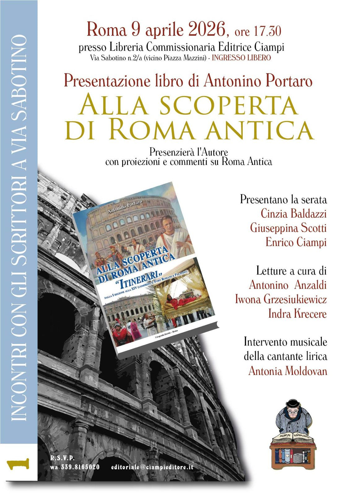 09.04.2026 ORE 17:30 | Incontri con gli Scrittori