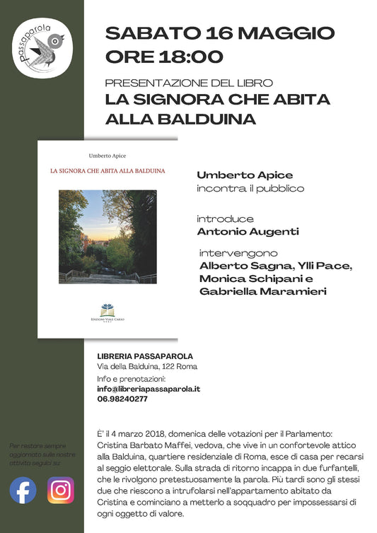 U. Apice, La signora che abita alla Balduina