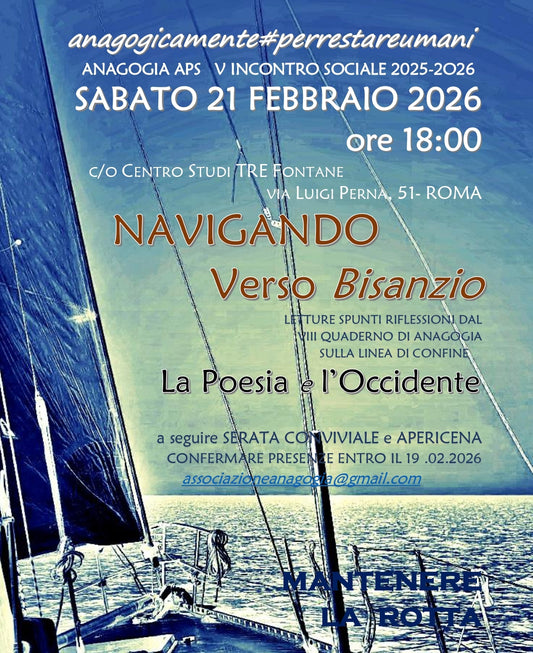 21.02.2026 ore 16:00 | Riunione presso Anagogia APS