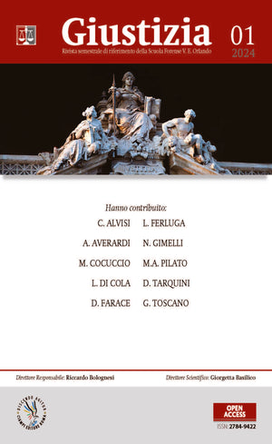 Giustizia.  Anno V, 01.2024. Rivista di riferimento della Scuola V. E. Orlando