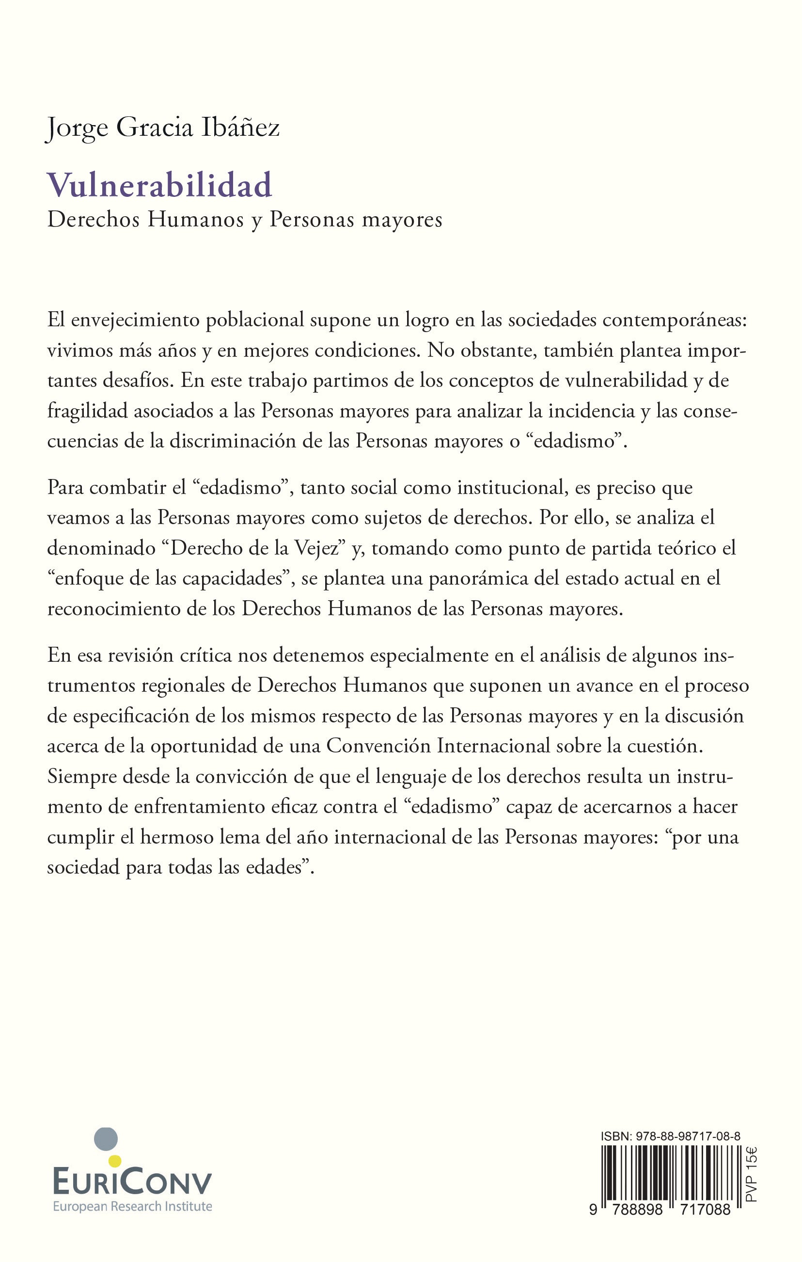 Vulnerabilidad. Derechos Humanos y Personas mayores